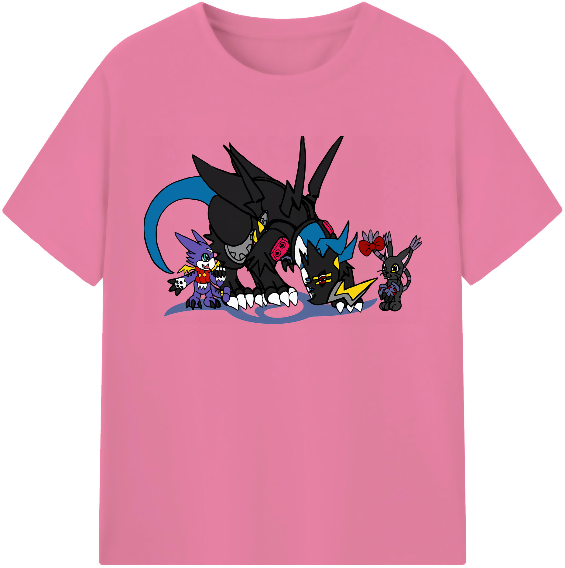 （画像用） Digimon デジタルモンスター/デジモン 綿100％半袖Tシャツ（フロントプリント）